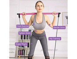 Axa Products Premium Pilate Bar Kit Indoor Home Fitness Gym Workout with Resistance Bands Ideal for Full Body Workout