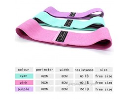 Resistance Bands Fabric for Legs and Butt not Slip 3 Levels Stretching Strength Training Physical Therapy Yoga Home Equipment Workout Booty Bands