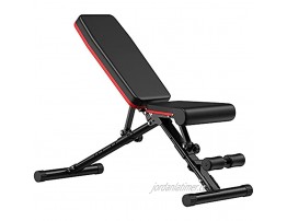 ADKING Adjustable weight bench Workout Bench for Home Gym Exercise Workout Bench for Full Body Multi-Purpose Foldable Incline Decline Gym Situp bench
