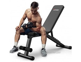 BOTORRO Adjustable Weight Bench Strength Training Foldable Full Body Workout Bench Press Benches Incline Decline Exercise for Home Gym