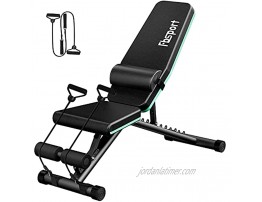 FBSPORT Adjustable Weight Bench Strength Training Workout Bench  Bench Press for Home Gym Full Body Exercise Incline Decline Weight Bench Foldable Workout Bench with Bands