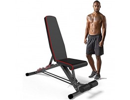 HOMETAL Adjustable Weight Bench Training Bench for Full Body Workout Incline Decline Bench Exercise Bench Compact Bench
