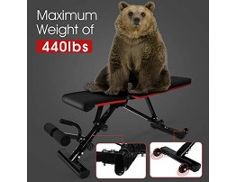 Weight Bench Adjustable WGCC Fast Foldable Strength Training Bench for Full Body Workout with 36 Adjustment Combinations Weight Lifting Flat Incline Decline Workout Bench for Home Gym