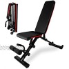 Weight Bench Adjustable  WGCC Fast Foldable Strength Training Bench for Full Body Workout with 36 Adjustment Combinations Weight Lifting  Flat Incline Decline Workout Bench for Home Gym