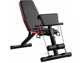 Zmarthumb Adjustable Weight Bench for Full Body Workout Home Gym Strength Training Hyperextension Roman Chair Adjustable Ab Sit up Bench Decline Bench Flat Bench Foldable Fitness Equipment Holds up to 660lbs