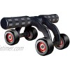 4 Wheels Ab Roller Abdominal Exercise Multifunctional Advanced Ergonomic Exercise Ab Equipment for Women Men Gym