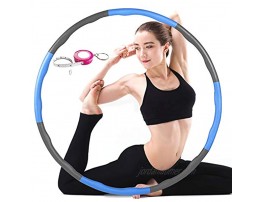 8 Section Fitness Hula Hoop for Women Adults Professional Detachable Exercise Weighted Hoola Hoop Adjustable Size