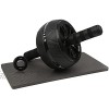 Abs Roller Set Abs Wheel for Core Strength Abs Workout Equipment for Abdominal Training Exercise Equipment for Home Ab Gear for Home Gym Knee Pad Accessories and Hand Grip Suitable for Beginner and Advanced Level