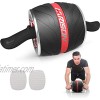 HARISON AB Roller Wheel for Abdominal Exercise- Lower AB Exercise Equipment for Home Gym Core Workout for Women and Men RED