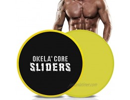 OKELA Exercise Core Sliders 2 Pack Sport Dual Sided Gliding Discs Use on All Surfaces,Abdominal Exercise Equipment,Home Fitness Equipment Perfect for Abdominal&Core Workouts
