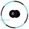 Opliy Exercise Hoop with Core Sliders Weighted Fitness Hoop for Exercise 2 lb Adjustable 8 Detachable Sections for Exercise Workout