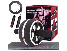Risefit AB Roller Set for Abs Workout AB Roller Machine Exercise Equipment with Knee Mat and Jump Ropes Perfect Home Gym Equipment for Abdominal Exercise Abdominal Core Strength Training