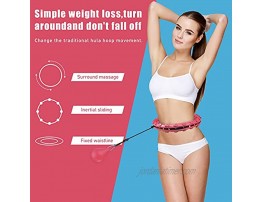 Smart Exercise Hoop ,Abdomen Fitness Equipment Weighted Exercise Hoop for Adults Kids ,24 Detachable Knots Adjustable Weight Auto-Spinning Ball,Core Workout 2 in 1 Fitness Weight Loss