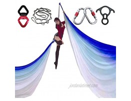 FOSER Aerial Skil Yoga Hammock Anti-Gravity Yoga Hammock Kit Aerial Yoga Swing Aerial Dance Aerial Acrobatic with Usage Guide Lots of Colors L×W:10M×2.8M