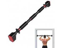 AIWEIS Pull-Up Bar Door-Frame No Screw Wide Grip Heavy-Duty Metal and Foam Chin-Up Pole Adjustable Great for Home Gyms Fitness and Training AWS002
