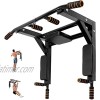 BATUW Wall Mounted Pull Up Bar Dip Station 2 in 1 Multifunctional Chin Up Bar for Full-Body Strength Workouts Home Indoor Gym Power Tower Exercise Training Equipment Fitness Set Support to 440Lbs