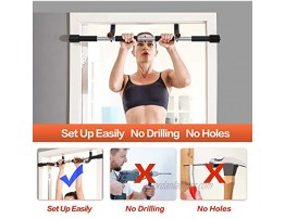 CEAYUN Pull up Bar for Doorway Portable Pullup Chin up Bar Home No Screws Multifunctional Dip bar Fitness Door Exercise Equipment Body Gym System Trainer