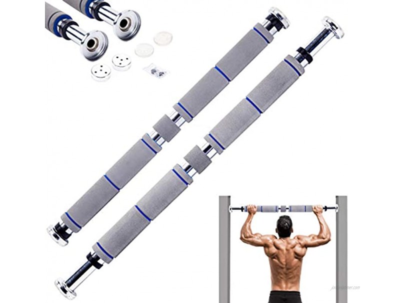 EPROSMIN Pull Up Bar Chin Up Adjustable Doorway Chin Up Bar Upper Body Workout Bar with Comfort Grips for Home Gym Exercise Fitness 26 to 39 Inches Adjustable Width