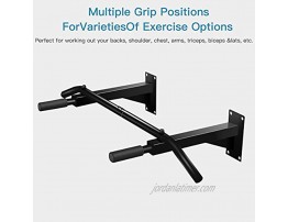 GOFLAME Pull Up Bar Wall Mounted Doorway Heavy Duty Chin Up Bar Trainer Pull Up Workout Trainer for Home and Gym Holds Up to 440 lbs Black