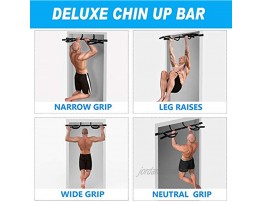 PLKO Pull up Bar for Doorway Door Pullup Chin up Bar Home Multifunctional Portable Dip bar Fitness Exercise Equipment Body Gym System No Screws Trainer