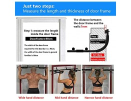 Pull up Bar for Doorway Door Pullup Chin up Bar Home Multifunctional Portable Dip bar Fitness Exercise Equipment Body Gym System No Screws Trainer