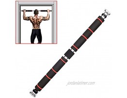 Pull Up Bar,Locking Doorway Pull Up Chin Up Bar,Upper Body Workout Bar,Household Horizontal Bar Home Gym Exercise Fitness Hold up to 440lbs200kg,25.6 to 33.5 Inches Adjustable Length