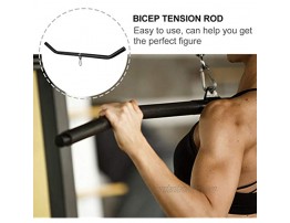 Wakauto LAT Pulldown Bar Bicep Tension Rod Muscle Pulling Bar Pulldown Attachments for Training Tricep Back Muscles for Home Gym Workout