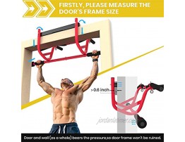XGEAR Pull Up Bar Doorway Chin Up Bar Upper Body Workout Bar Fitness Chin-Up Frame with Foam Ergonomic Grips Doorway Trainer Portable Home Gym Equipment
