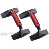 Adeser Push Up Bars Push Up Handles for Floor with High-Elastic Foam Handle and Non-Slip Sturdy Structure Push Up Board for Men Women Grey Red