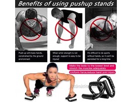 Sodeno Portable Steel Push Up Bars Handles for Women and Men Push Up Handles for Floor Home Gym Fitness Exercise Equipment with Comfortable Foam Grip and Non-Slip Bars Push up Strength Training