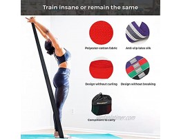 GeeMart Long Resistance Loop Bands 4 Pack Non-Slip Thick Elastic Fabric Bands for Legs and Butt Stackable Workout Bands for Whole Body Exercise Strength Training Yoga Fitness Stretching