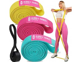 Long Resistance Bands Set of 3 and Door Anchor Pull-up Assistance Bands Full Body Workout Bands Resistance for Women Exercise Bands for Working Out with Video Training