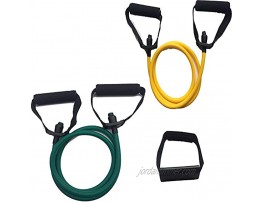 PINOHA 2 Set 60 inches Long Resistance Bands  with Door Anchor Latex Free