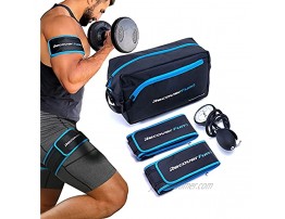 Recoverfun Blood Flow Restriction Training Cuffs Adjustable Occlusion Bands for Arms and Legs for Fitness and Bodybuilding Accelerate Muscles Growth Without Heavy Equipments