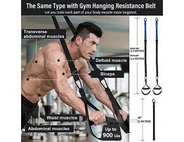Resistance Training Straps Millionka Fitness Resistance Bands Set with Handles for Full Body Workout Bodyweight Trainer Kit Home Gym Exercise Bands for Men Women Indoor Outdoor