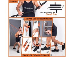 The Ultimate Premium Full-Workout Resistance Bands Set | Exercise Bands kit and Pull up Bands for Home Workout | for Full Body Workouts with Handles & Bar – “Bring The Gym Home for Men & Woman