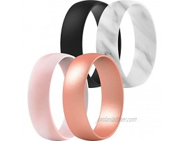ThunderFit Silicone Wedding Ring for Men & Women 6.3mm Wide 1.65mm Thick