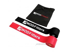 WODFitters Floss Bands for Muscle Compression Tack & Flossing Mobility & Recovery WODs Latest Technology 2 Pack with Carrying Bag