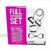 Full Expander Set of 3 Fitness Equipment Resistance Band with Handles Workout Chest Arm & Shoulders