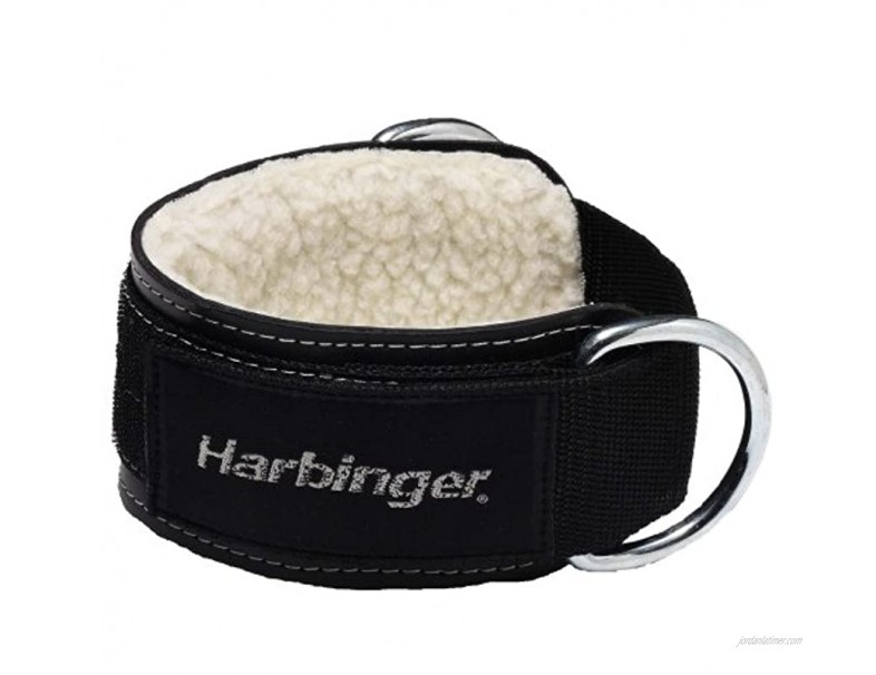 Harbinger Padded 3-Inch Ankle Cuff with Double Ring Attachment