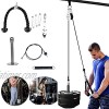 Alrigon Pulley Cable System with Loading Pin Fitness Pulley System Home Gym Equipment Forearm Wrist Roller Trainer for Pulldowns Biceps Curl Triceps Extensions