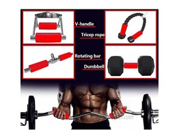 ayetea Thick Bar Grips Anti-Slip Rubber Bar Grips for Weight Lifting Biceps Forearms Muscle Strength Fast Growth Longer 5inch Compatible with Gym Barbell Grips Bars Dumbbell Handles