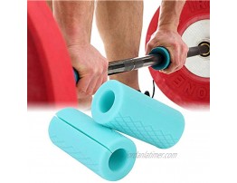 Chanmee Barbell Grips Anti-Slip Rubber Grips for Weightlifting-Dumbbell Handles Stress Relieve Hand Protector Pull up Tape Arm Blaster Adapter for Weightlifting Hip Thrusts Squats and Lunges