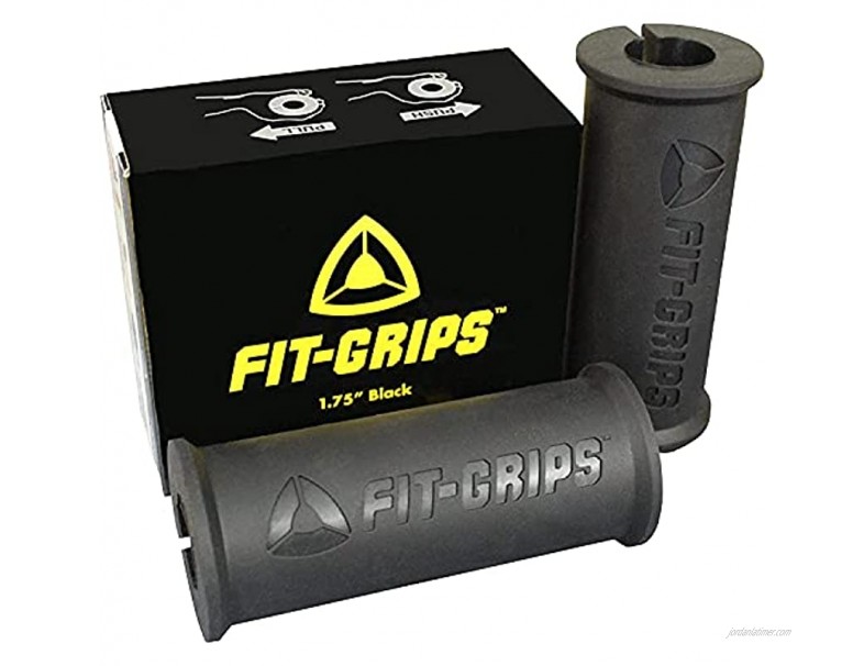 Core Prodigy Fit Grips Thick Bar Bodybuilding Training Black 1.75 Inch