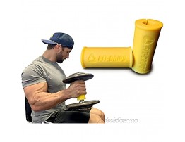 Core Prodigy Fit Grips Thick Bar Bodybuilding Training Yellow 2 Inch