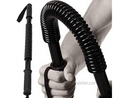 EMVANV 20KG Arm Rod Spring Exerciser Professional Power Twiste-r Flexible Stretch Arm and Chest Exercises Arm Bar Hand Grip Strength Exerciser