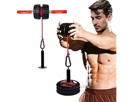 Legend Legacy Forearm workout equipment Forearm Strengthener Wrist roller exerciser Forearm blaster and Trainer 2 Extra Rod Clips Loading Pin Anti-slip Handles with Nylon Cord and Metal Carabiner
