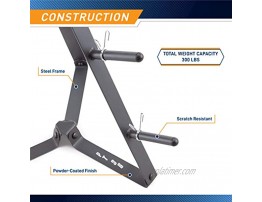 Marcy Plate Tree for Standard Size Weight Plates Storage Rack for Exercise Weights PT-36 dark grey 34.00 x 9.00 x 4.00