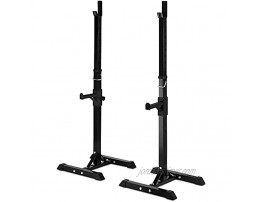 MENCIRO Squat Rack 450LBS Max Load Barbell Squat Rack Stands 40-66 Adjustable Bench Press Stands Dip Stand for Home Gym Full Body Multi-Function Workout Fitness