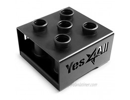 Yes4All Barbell Holder Vertical Storage Rack Fit 2 Olympic Bar 5 Bars 9 Bars